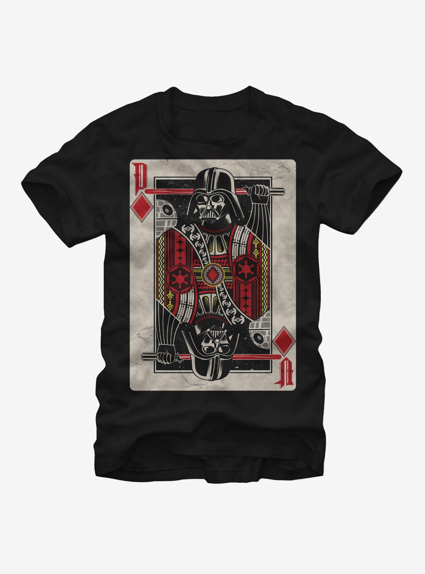 Star Wars Vader in the Cards T-Shirt, BLACK, hi-res