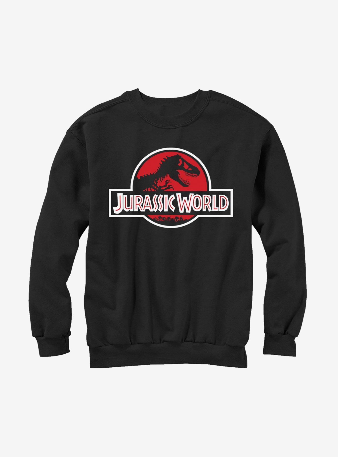 Jurassic World Classic T. Rex Logo Sweatshirt, BLACK, hi-res