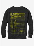 Star Wars X-Wing Schematics Sweatshirt, BLACK, hi-res