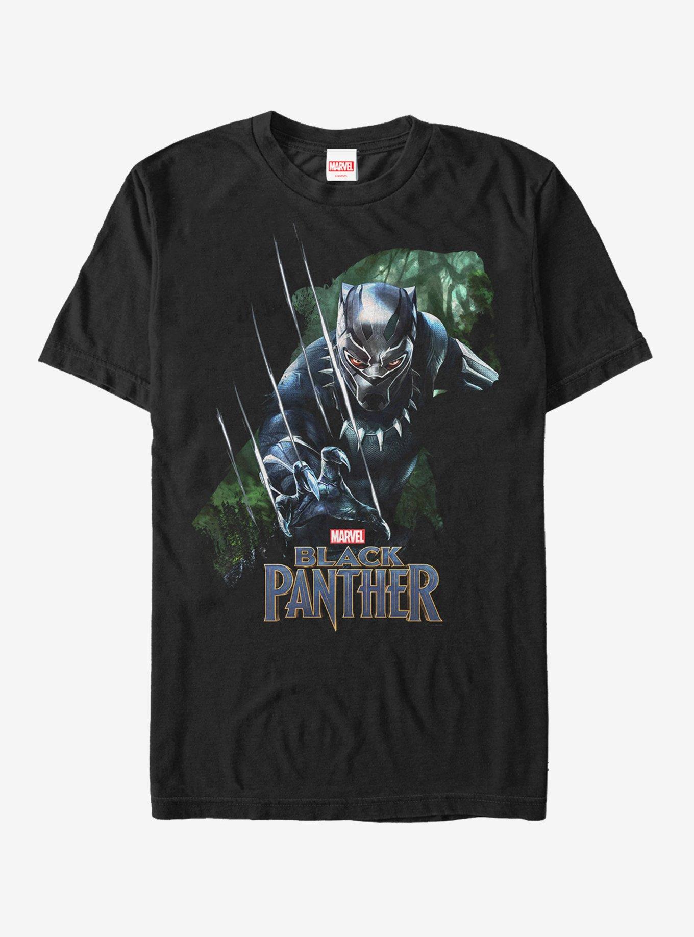 Marvel Black Panther 2018 Jungle Silhouette T-Shirt, , hi-res