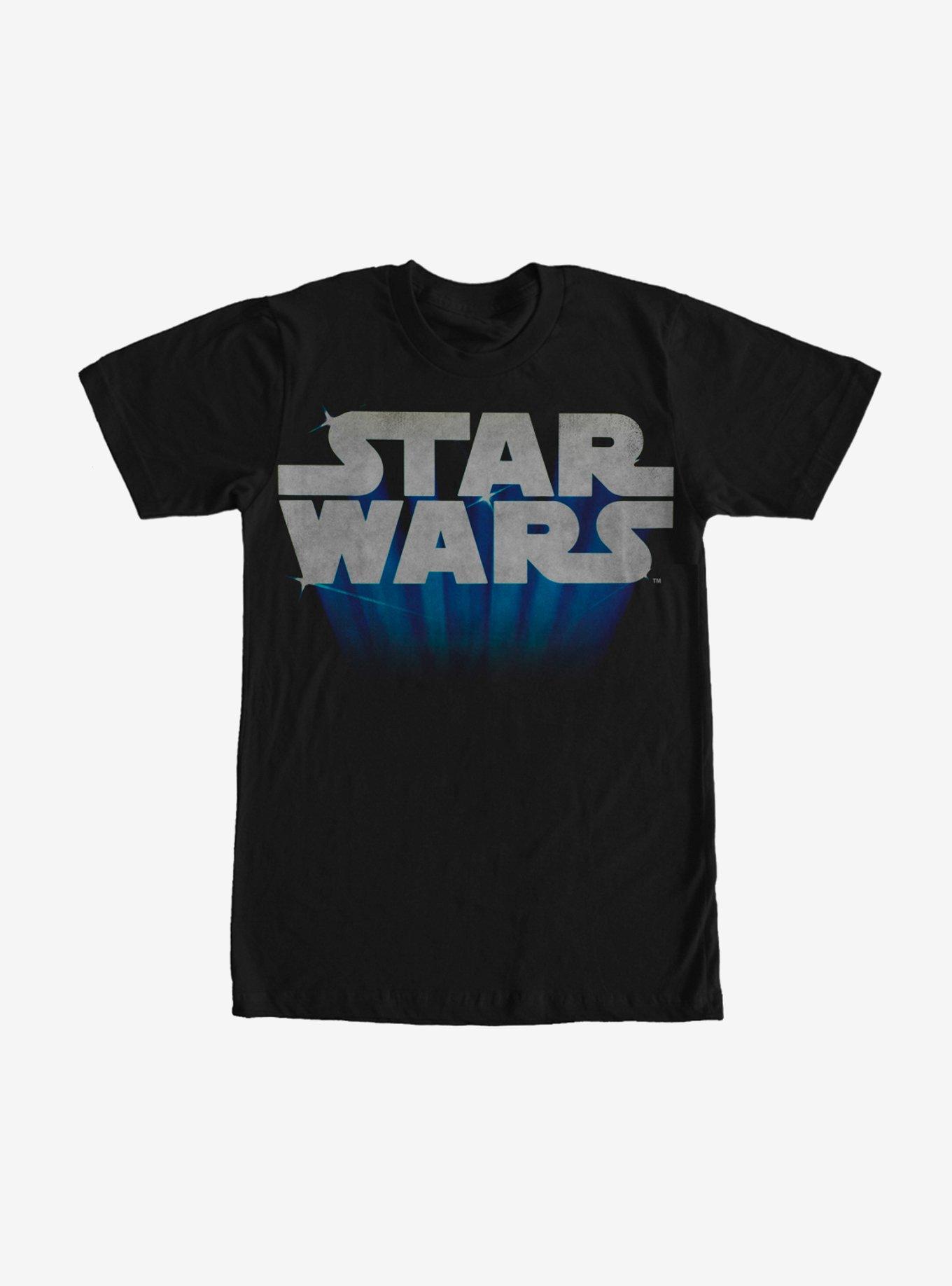 Star Wars Flying Logo T-Shirt, BLACK, hi-res