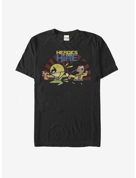 Marvel Heroes for Hire Kawaii Cage Iron Fist T-Shirt, , hi-res