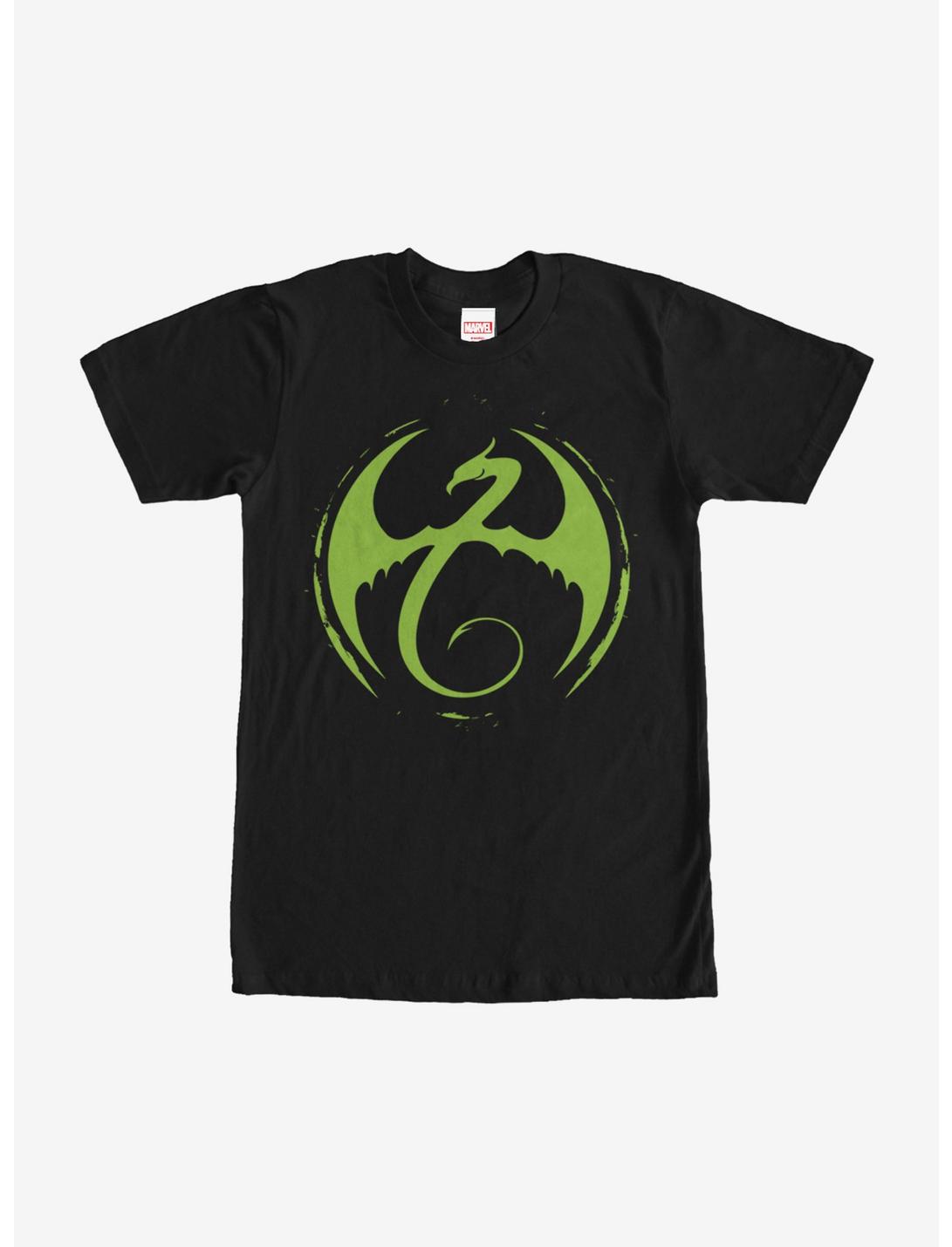 Marvel Iron Fist Dragon Logo T-Shirt, BLACK, hi-res