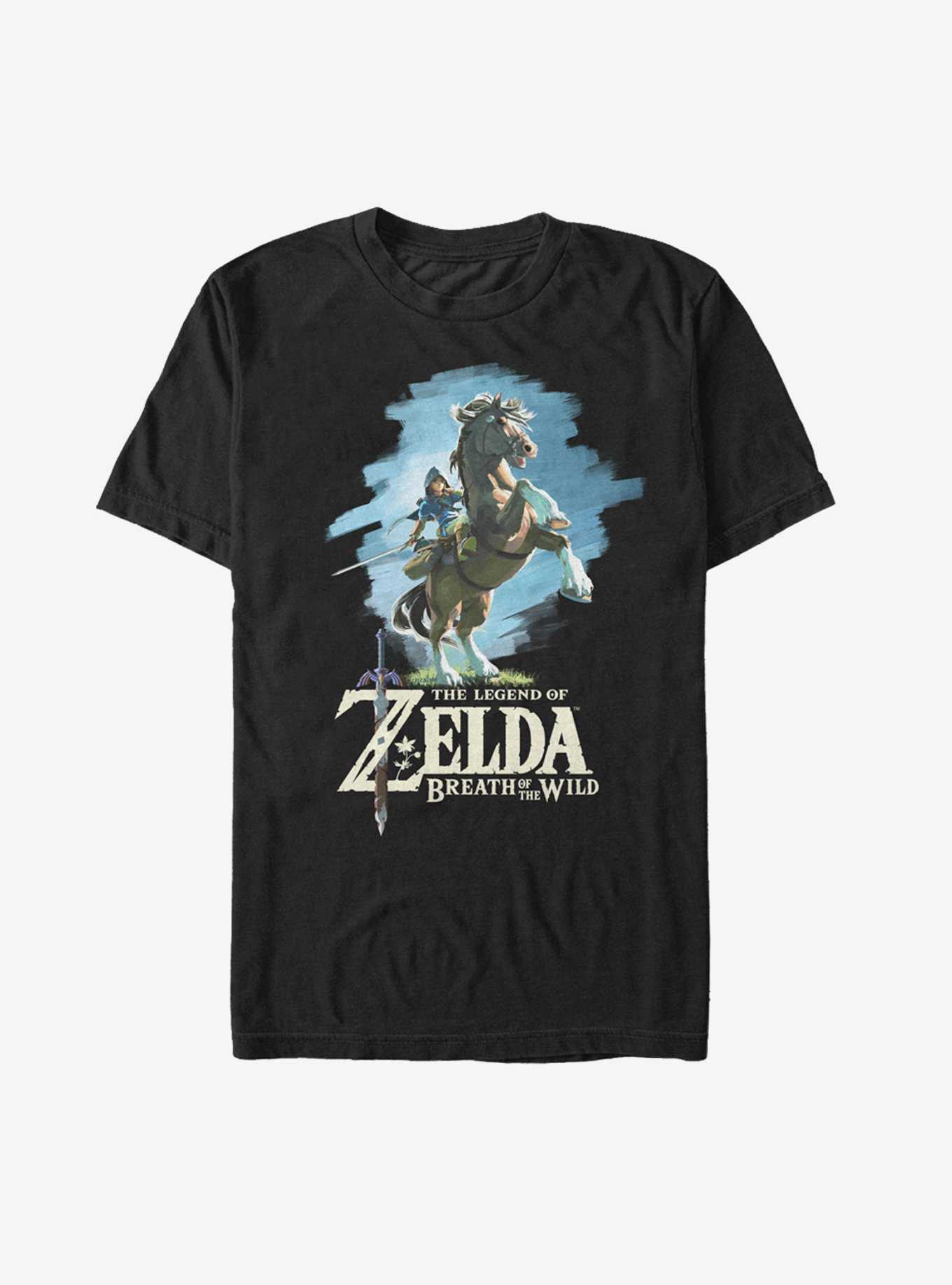 Nintendo Legend of Zelda Breath of the Wild Link Epona T-Shirt, , hi-res