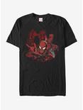 Marvel Spider-Man Web Splatter T-Shirt, BLACK, hi-res