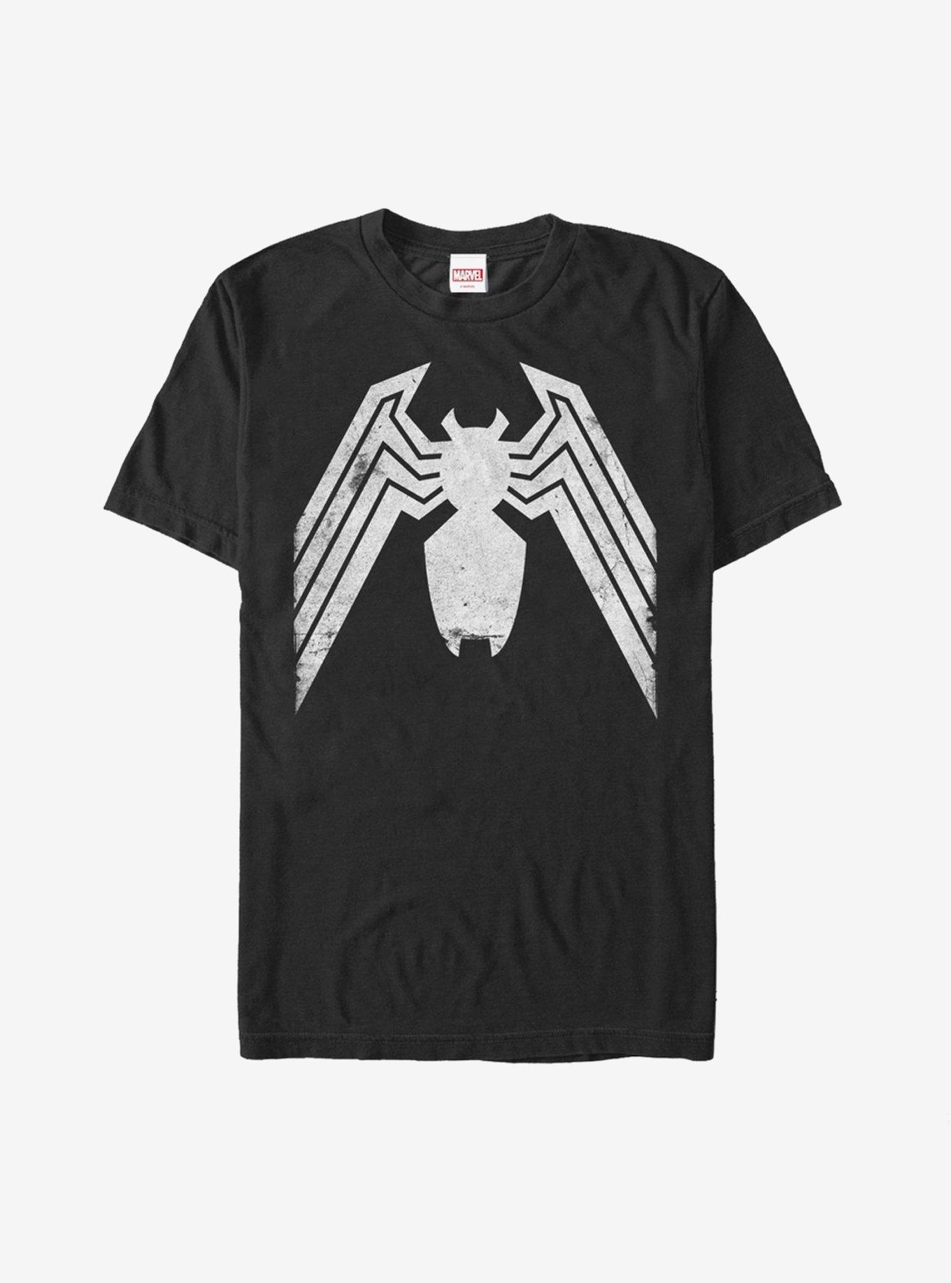 Marvel Venom Distressed Logo T-Shirt, BLACK, hi-res