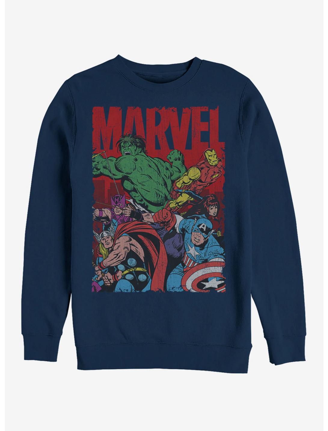 Marvel Avengers Team Sweatshirt, NAVY, hi-res