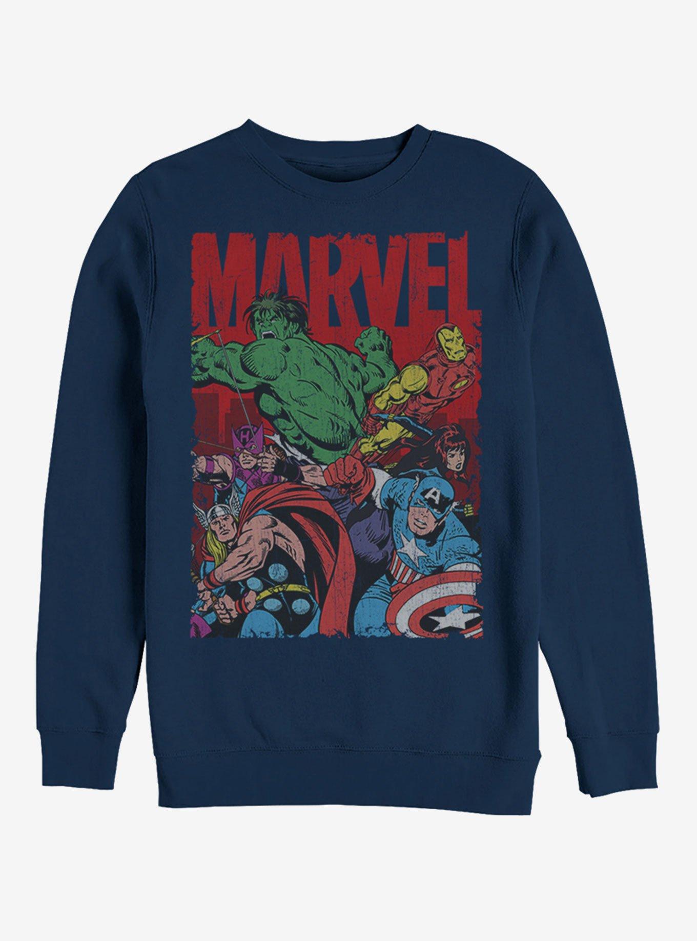 Marvel Avengers Team Sweatshirt, NAVY, hi-res