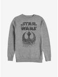 Plus Size Star Wars Rebel Logo Fleck Sweatshirt, ATH HTR, hi-res