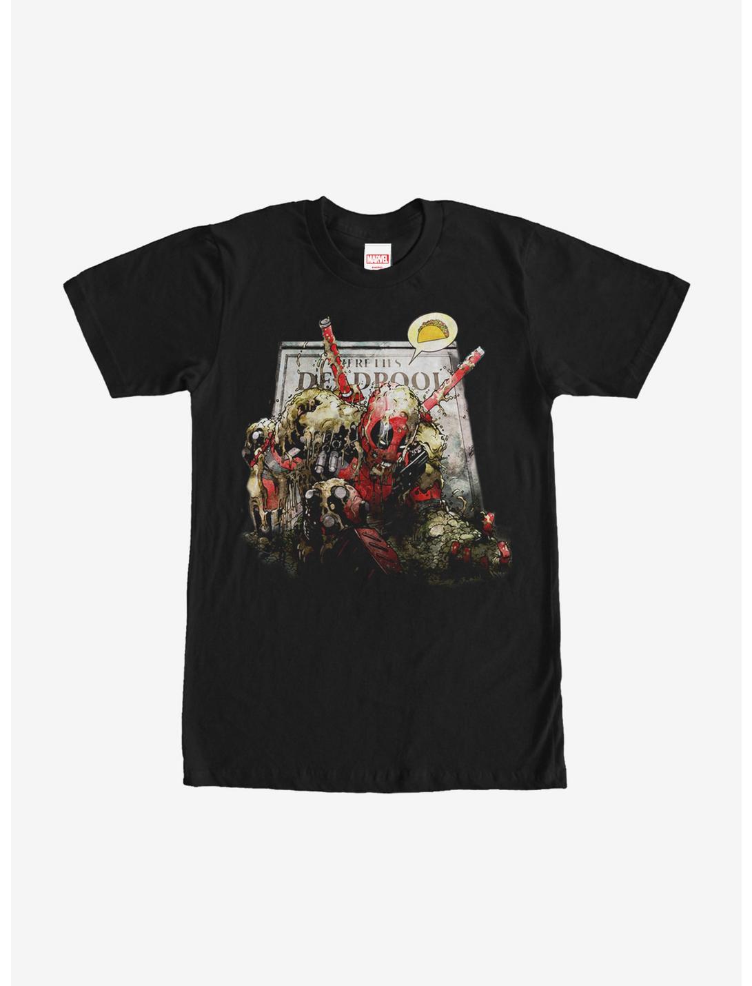 Marvel Deadpool Rise For Tacos T-Shirt, BLACK, hi-res