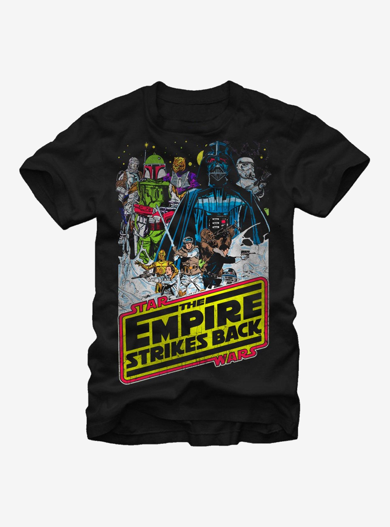 Star Wars Episode V The Empire Strikes Back T-Shirt, BLACK, hi-res