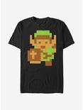 Nintendo Legend of Zelda Pixel Link T-Shirt, BLACK, hi-res