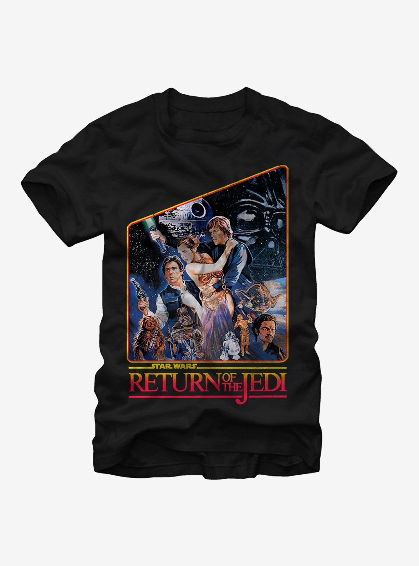 Star Wars Episode VI Return Of The Jedi T-Shirt, BLACK, hi-res