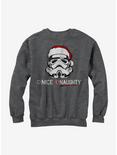 Star Wars Christmas Stormtrooper Naughty List Girls Sweatshirt, CHAR HTR, hi-res