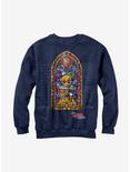 Nintendo Legend of Zelda Stained Glass Sweatshirt, NAVY, hi-res
