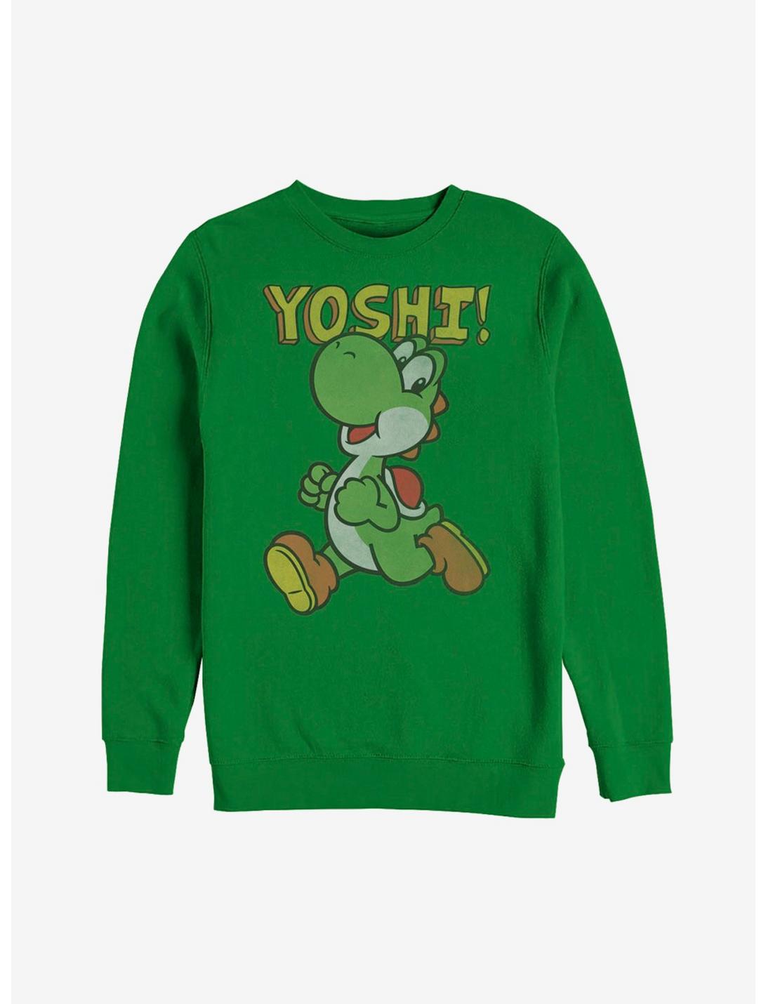 Nintendo Running Yoshi Sweatshirt, KELLY, hi-res