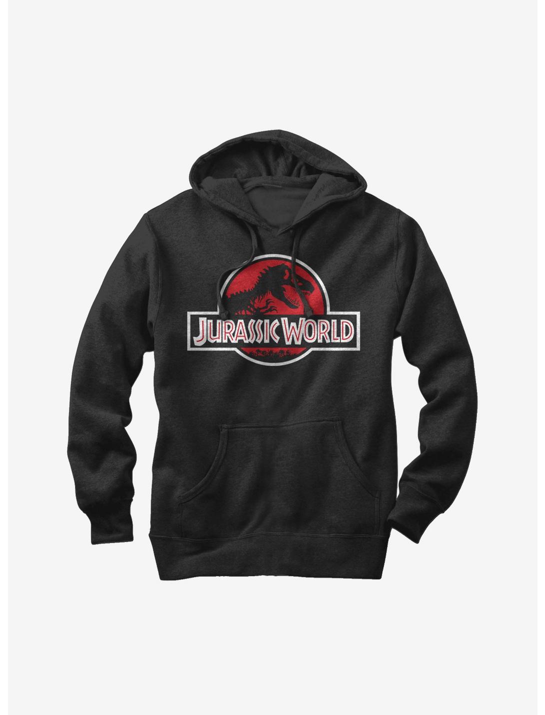 Jurassic World Tyrannosaurus Rex Logo Hoodie, BLACK, hi-res