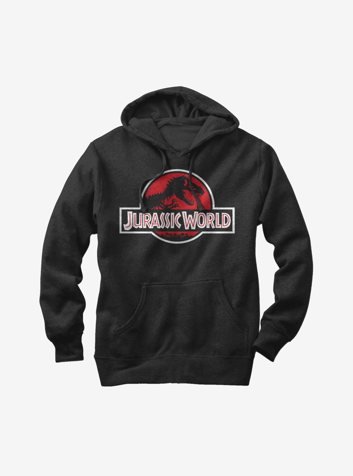 Jurassic World Tyrannosaurus Rex Logo Hoodie, BLACK, hi-res