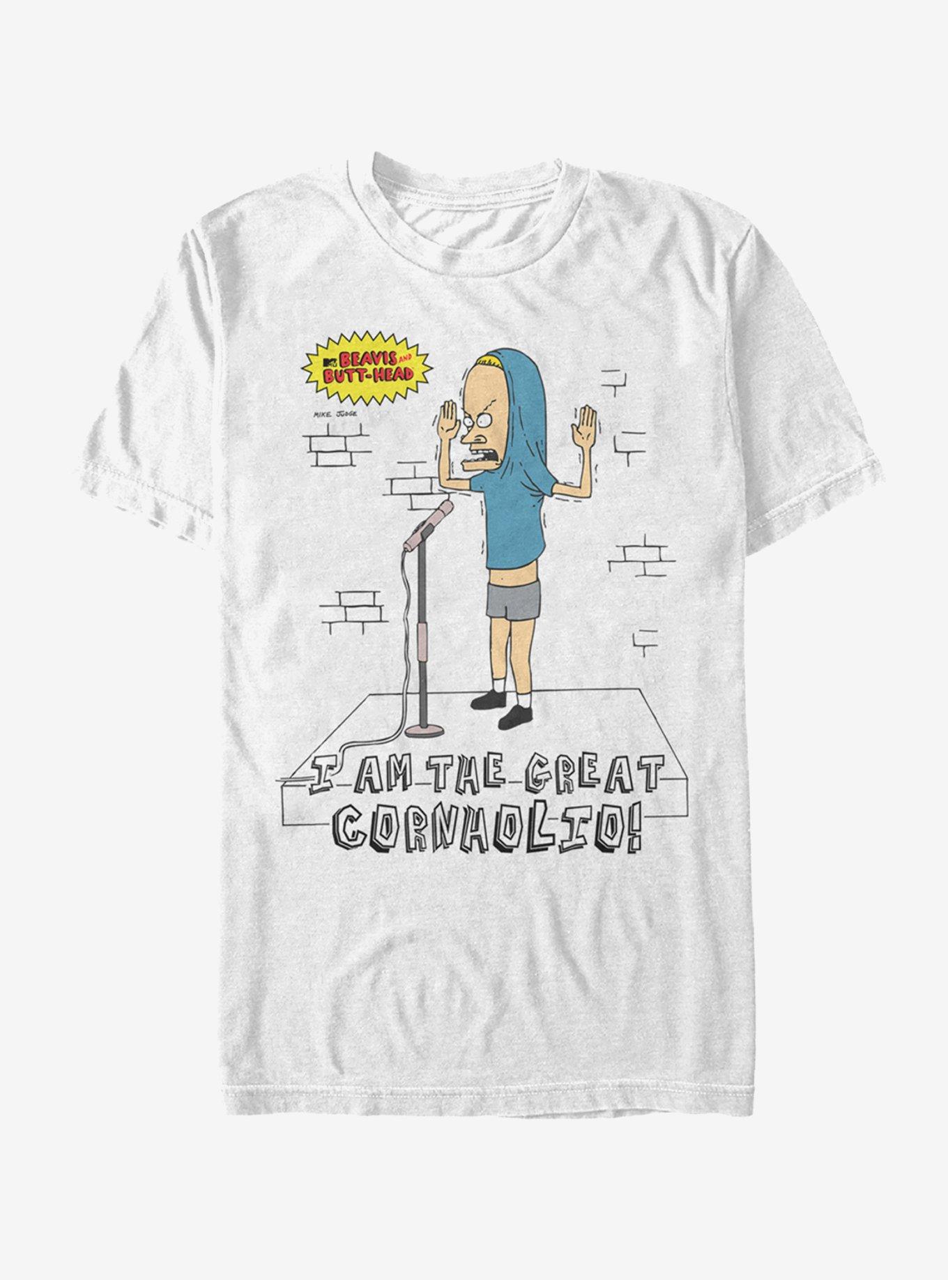 Beavis And Butt-Head I am the Great Cornholio T-Shirt, WHITE, hi-res