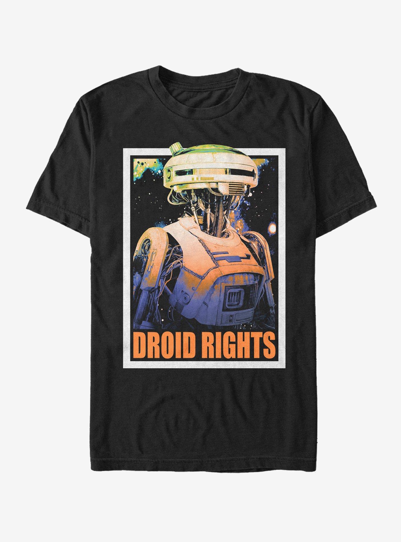 Star Wars L3-37 Droid Rights T-Shirt, BLACK, hi-res