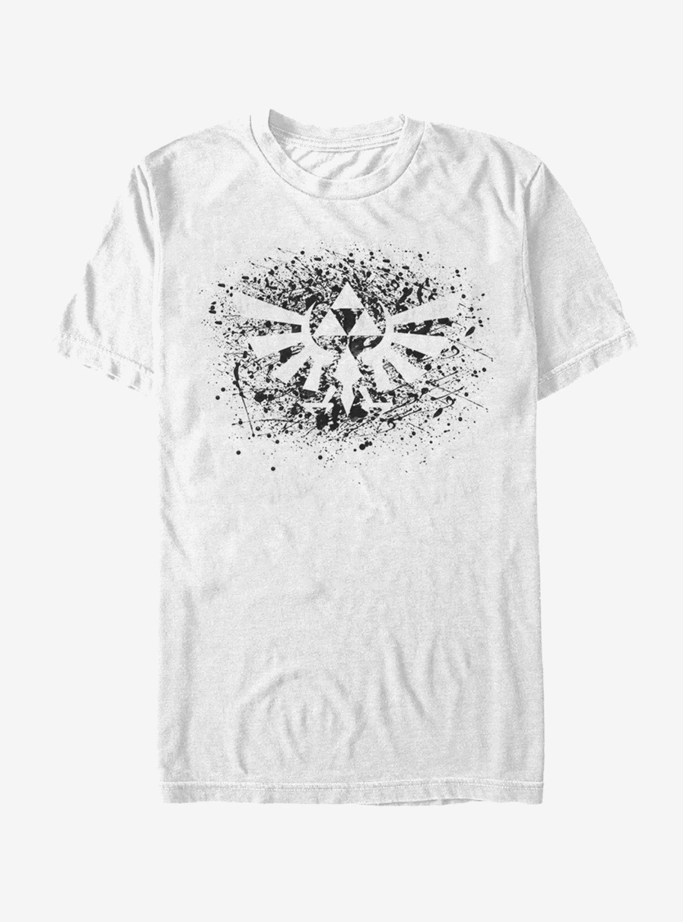 Nintendo Legend of Zelda Triforce Paint Splatter Print T-Shirt, , hi-res