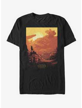 Star Wars Rey Jakku Sunset T-Shirt, , hi-res