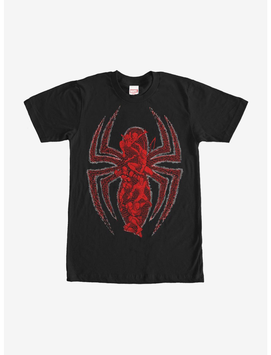 Marvel Spider-Man Scrawl T-Shirt, BLACK, hi-res