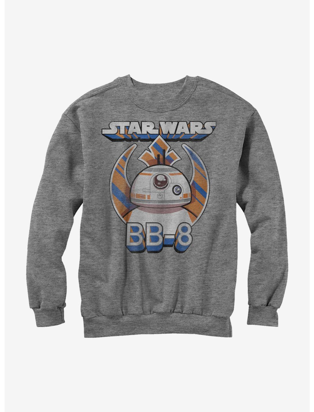 Star Wars Episode VII The Force Awakens BB-8 Droid Sweatshirt, ATH HTR, hi-res