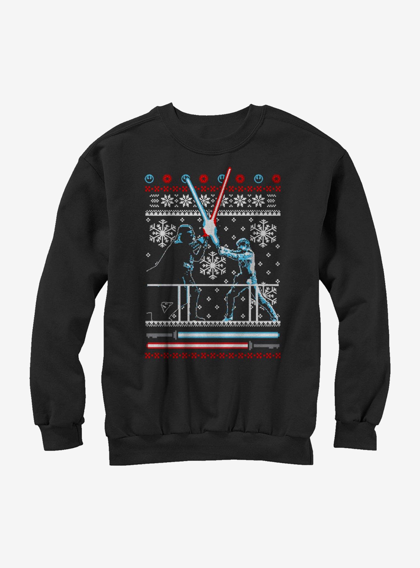 Star Wars Ugly Christmas Sweater Duel Girls Sweatshirt, , hi-res