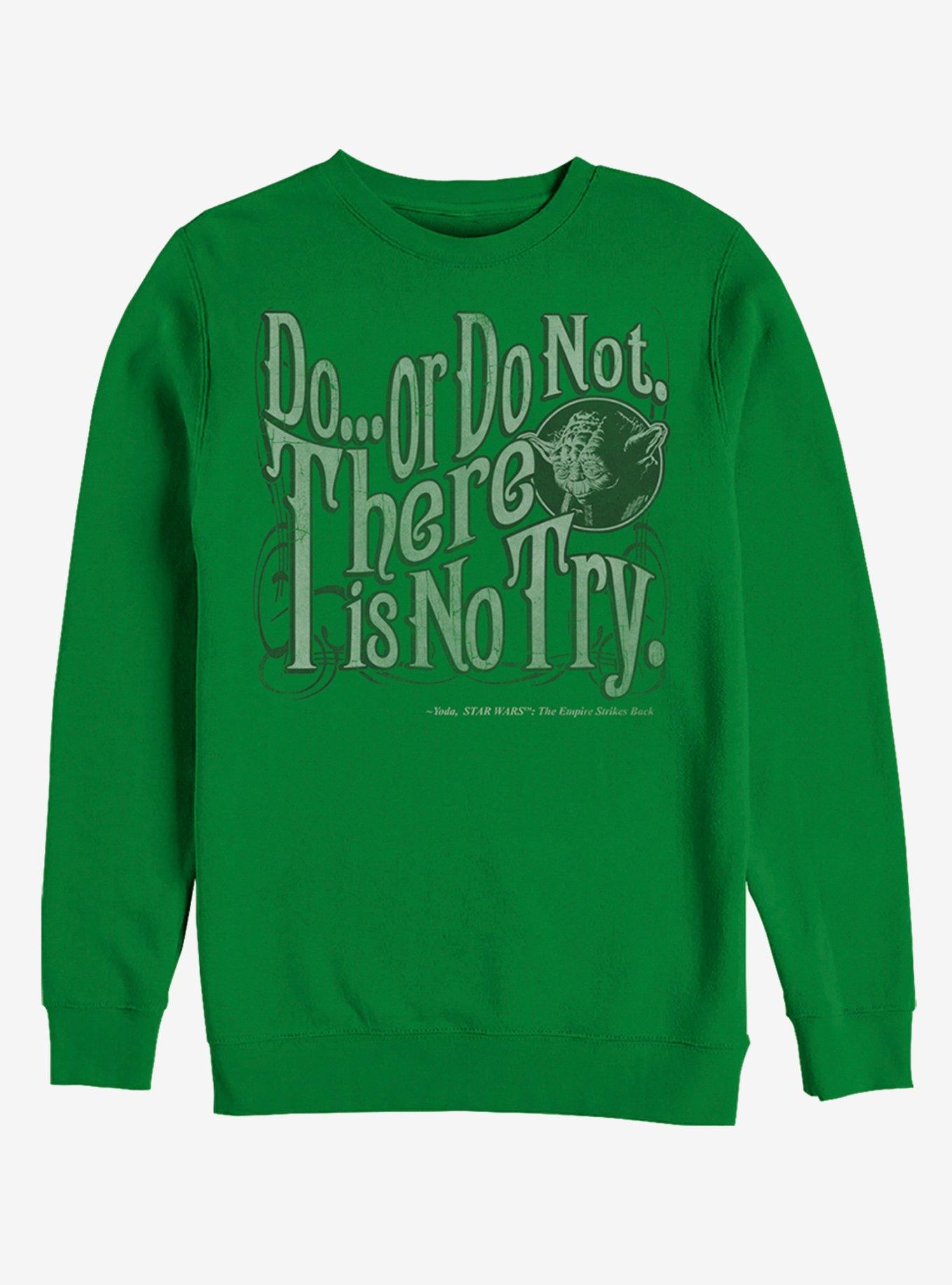 Star Wars Yoda Do or Do Not Sweatshirt, KELLY, hi-res