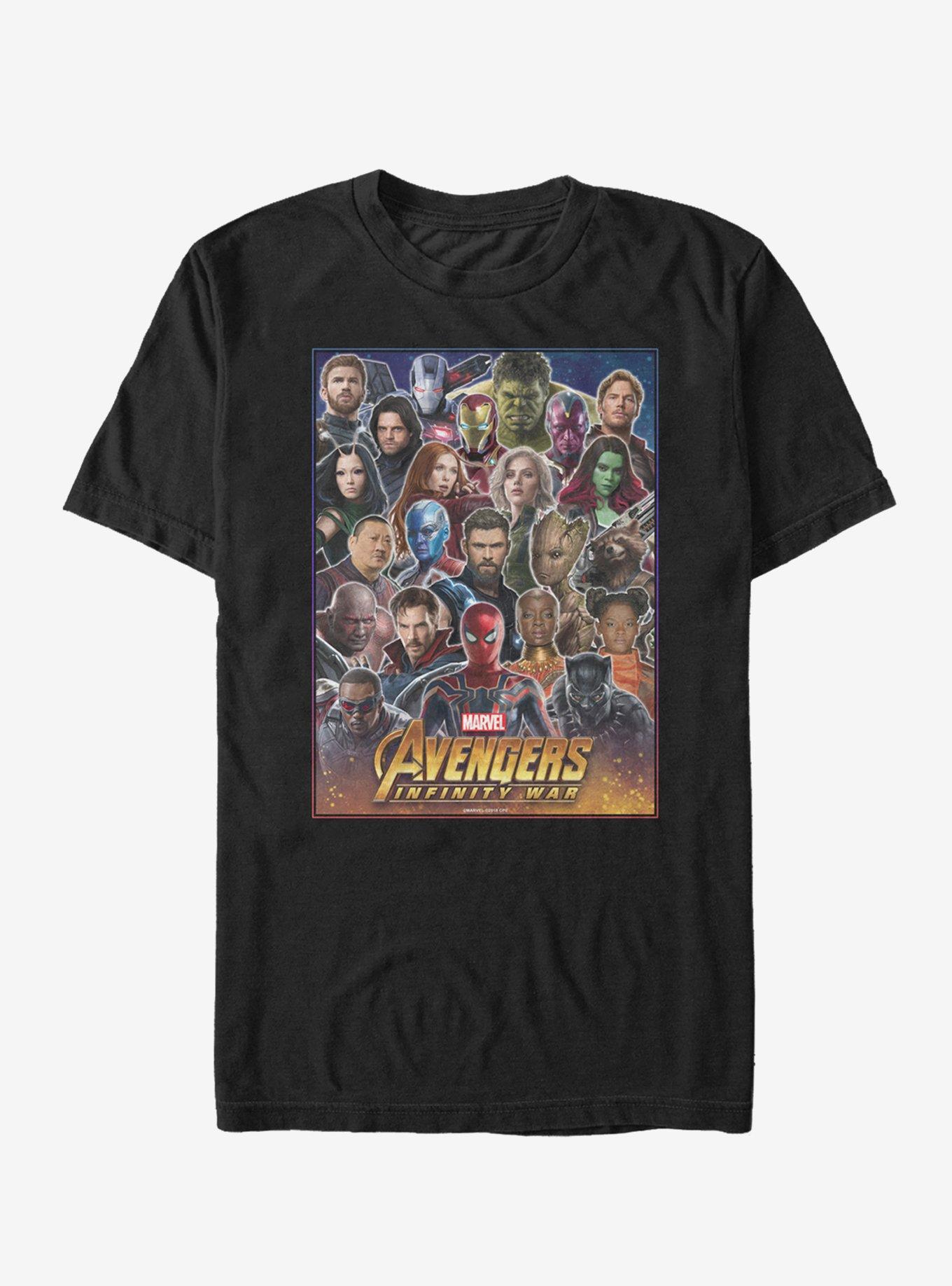 Marvel Avengers: Infinity War Hero Collage T-Shirt, BLACK, hi-res