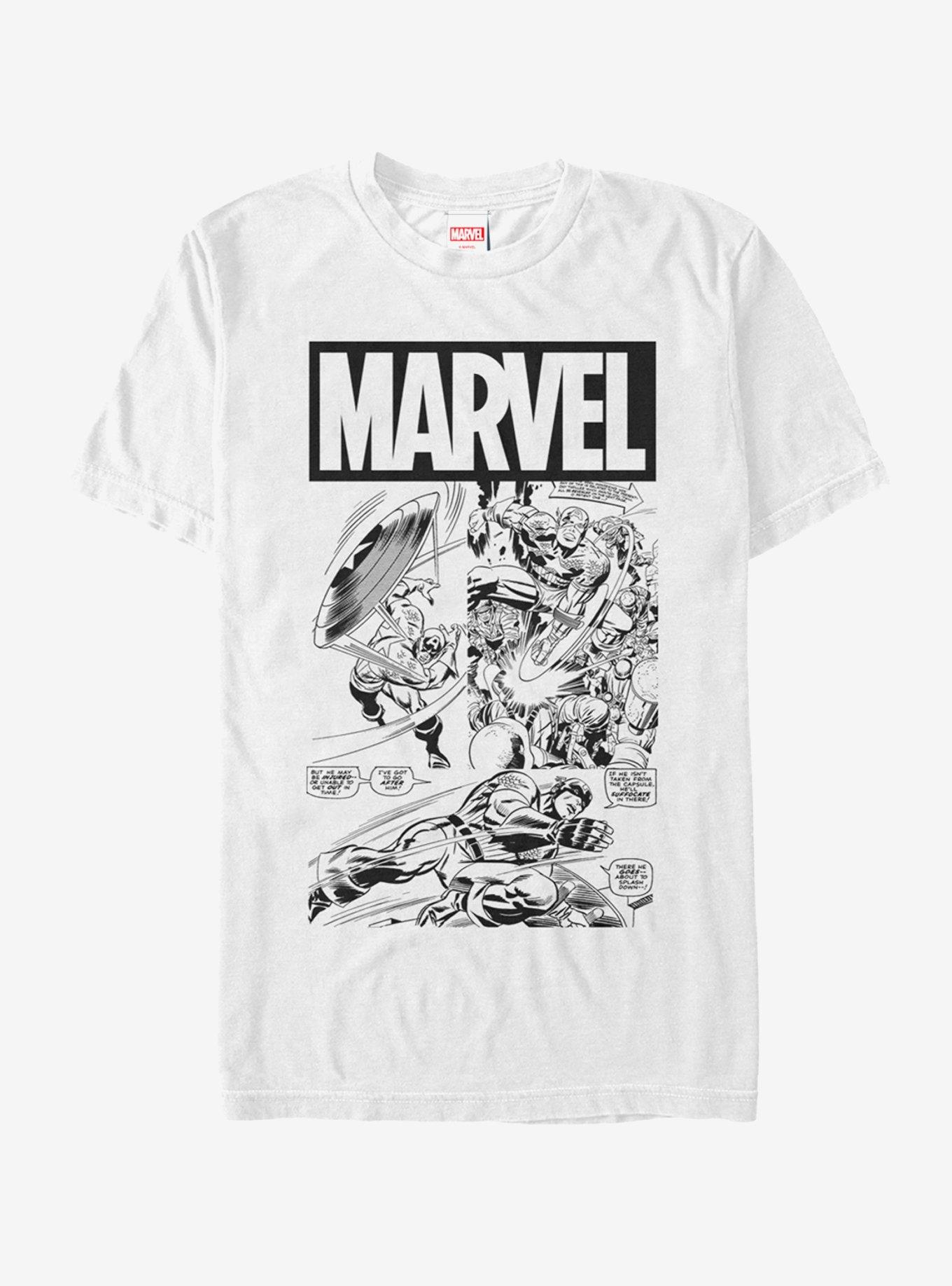 Marvel Captain America T-Shirt - WHITE | Hot