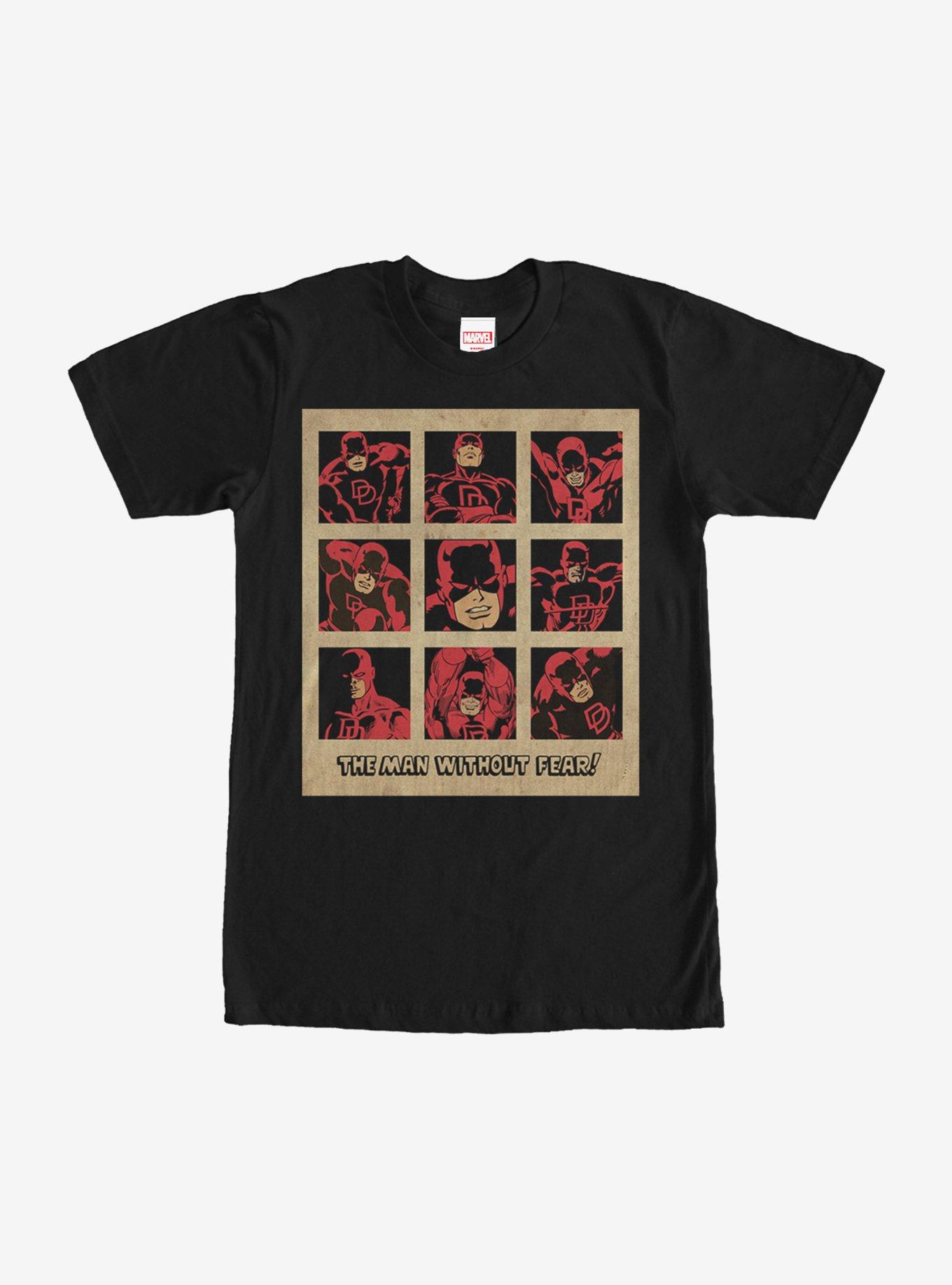 Marvel Daredevil Classic Man Without Fear T-Shirt, BLACK, hi-res