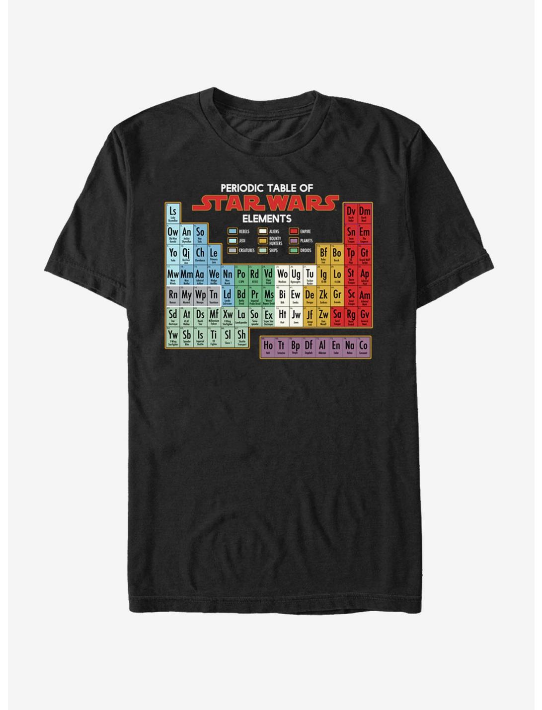 Star Wars Periodic Table of Elements T-Shirt, BLACK, hi-res