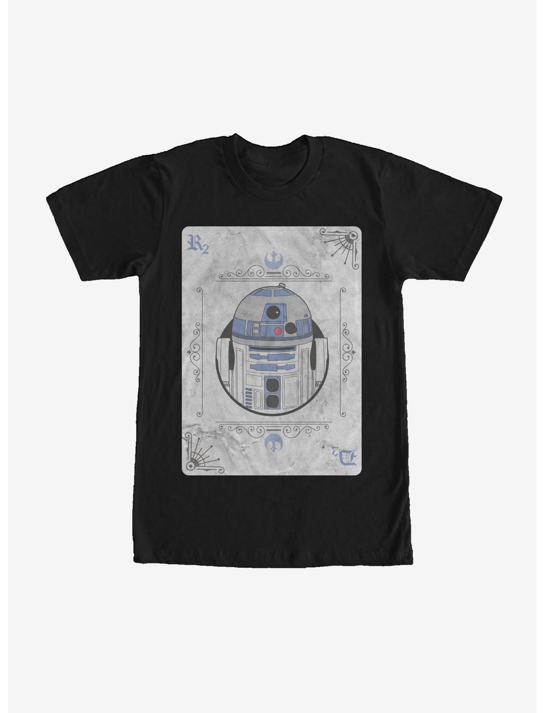 Star Wars R2-D2 Playing Card T-Shirt, BLACK, hi-res