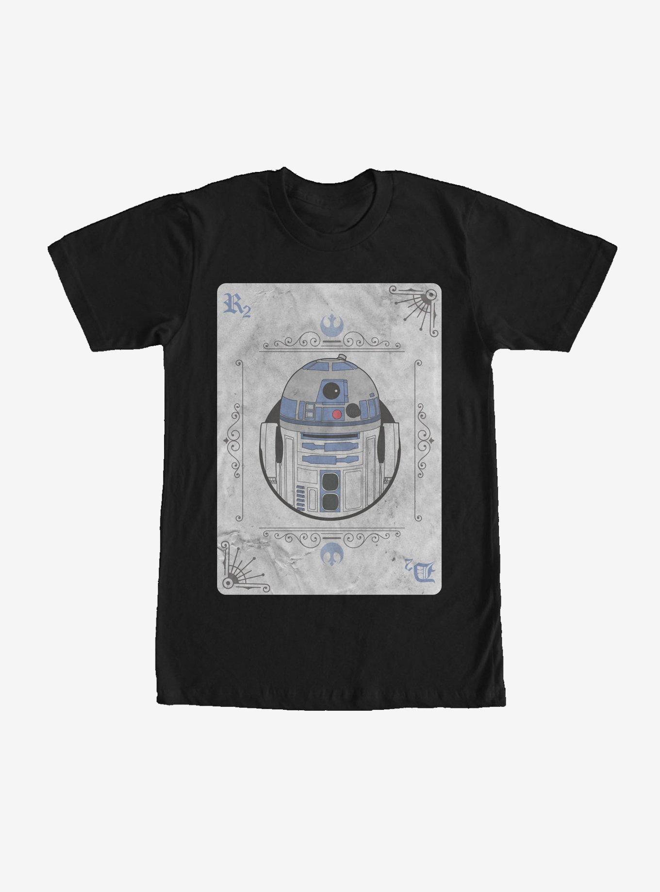 Star Wars R2-D2 Playing Card T-Shirt, BLACK, hi-res