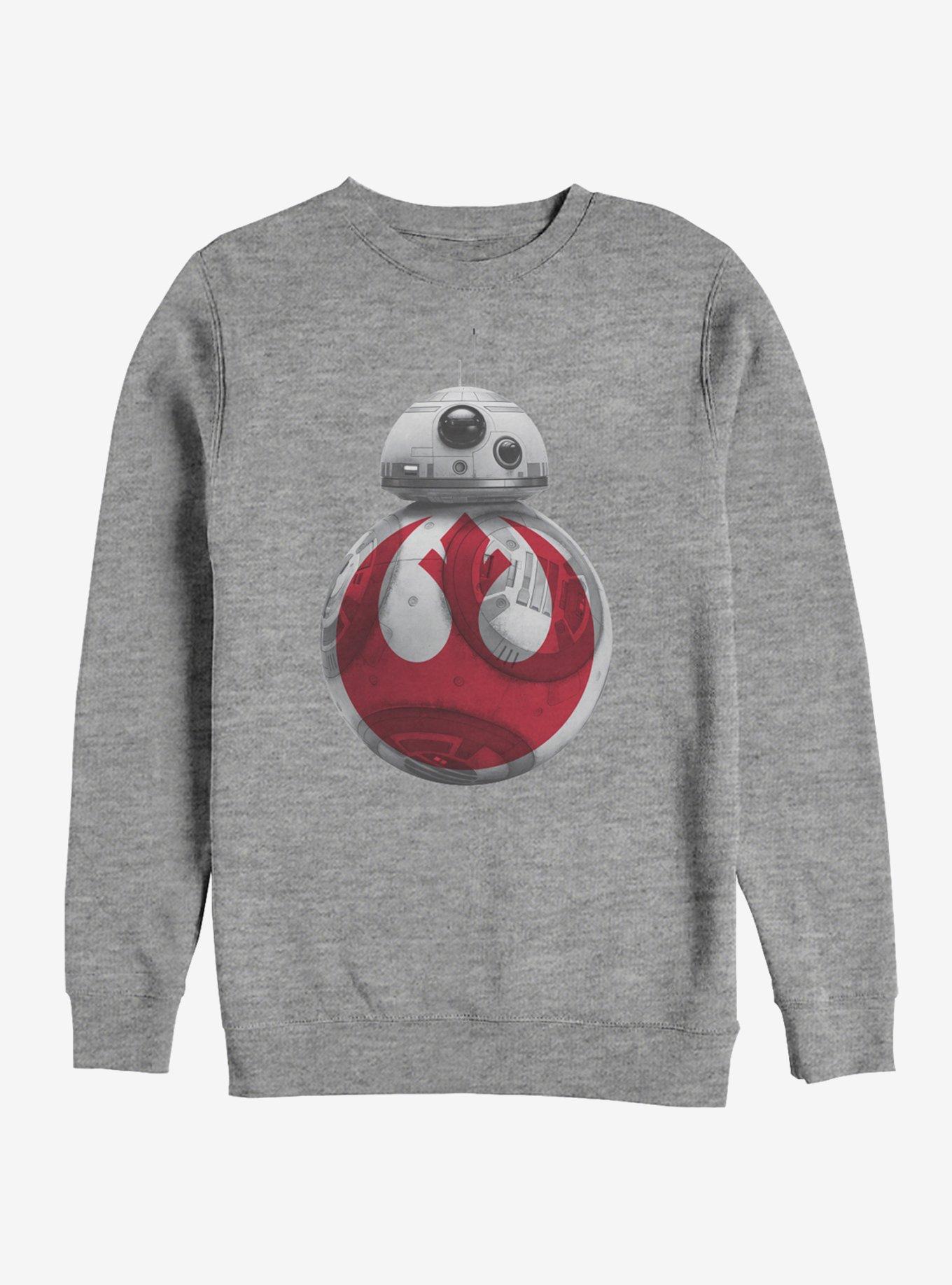 Star Wars BB-8 Rebel Symbol Sweatshirt, ATH HTR, hi-res