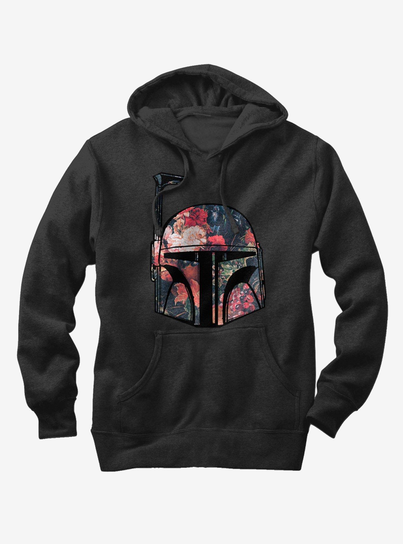 Star Wars Boba Fett Floral Print Helmet Hoodie