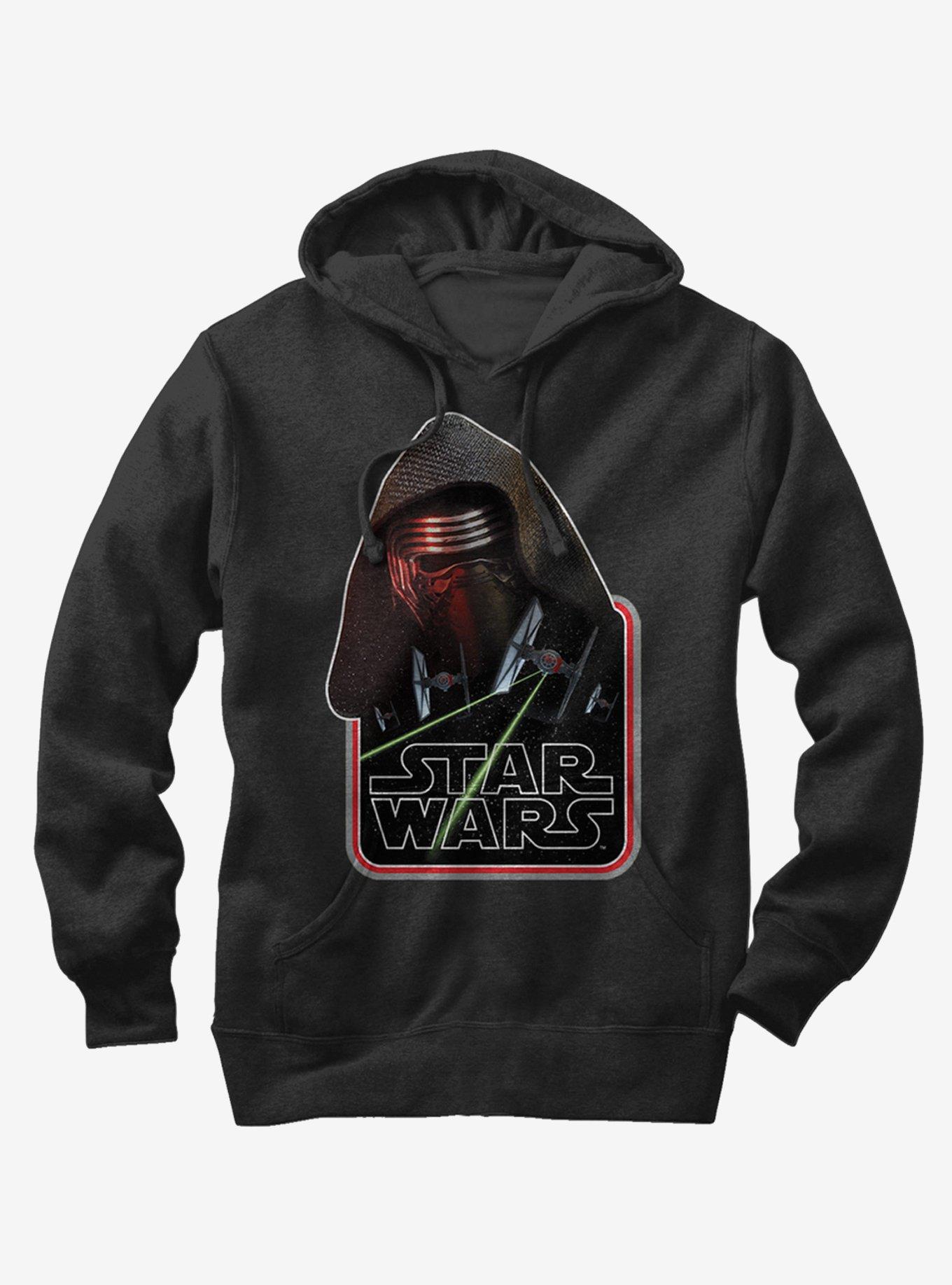 Star Wars Episode VII The Force Awakens Kylo Ren TIE Fighter Hoodie, BLACK, hi-res