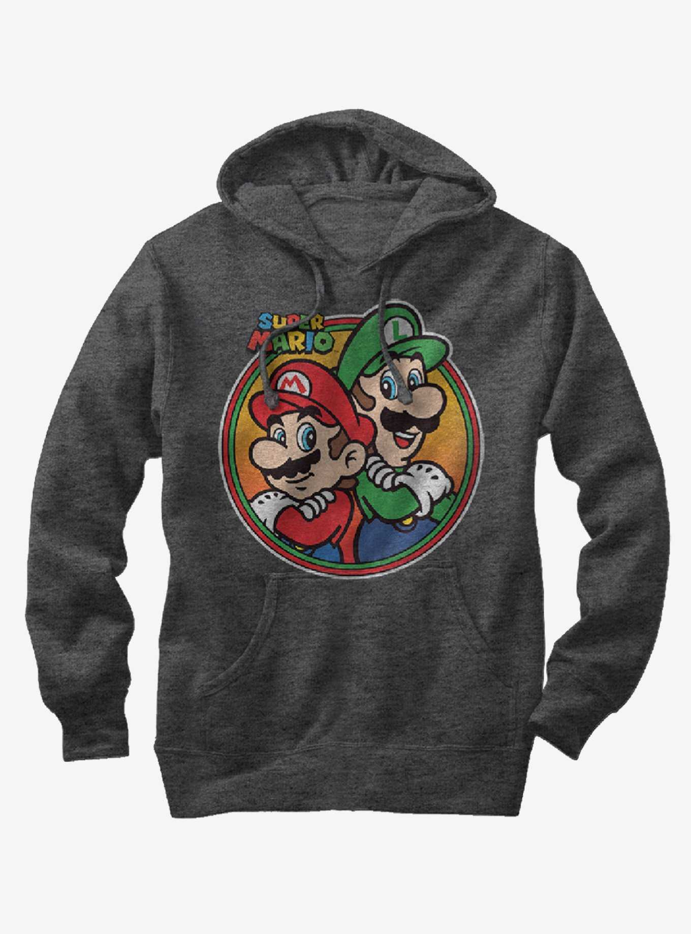 Nintendo Mario Luigi Back to Back Hoodie, , hi-res