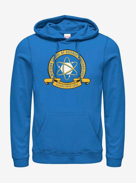 Marvel Spider-Man Homecoming Midtown School Logo Hoodie BLUE