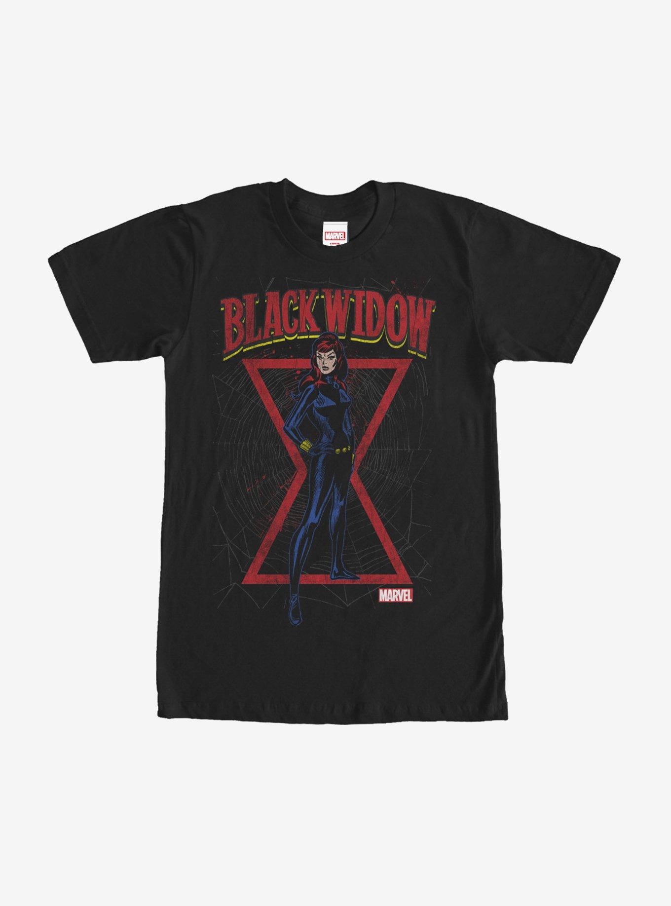 Marvel Black Widow Red Hourglass T-Shirt, BLACK, hi-res