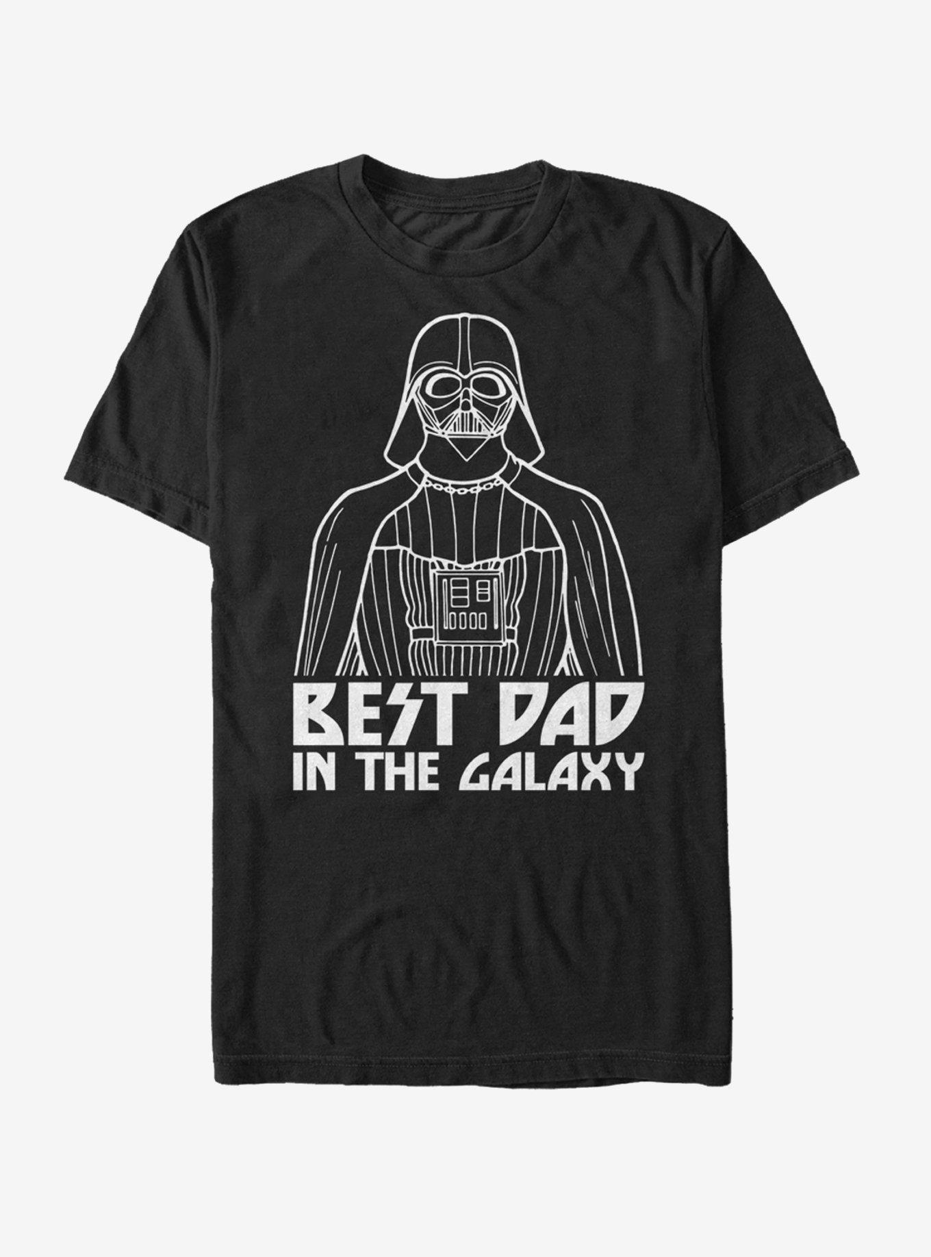 Star Wars Darth Vader Best Dad in the Galaxy T-Shirt, BLACK, hi-res