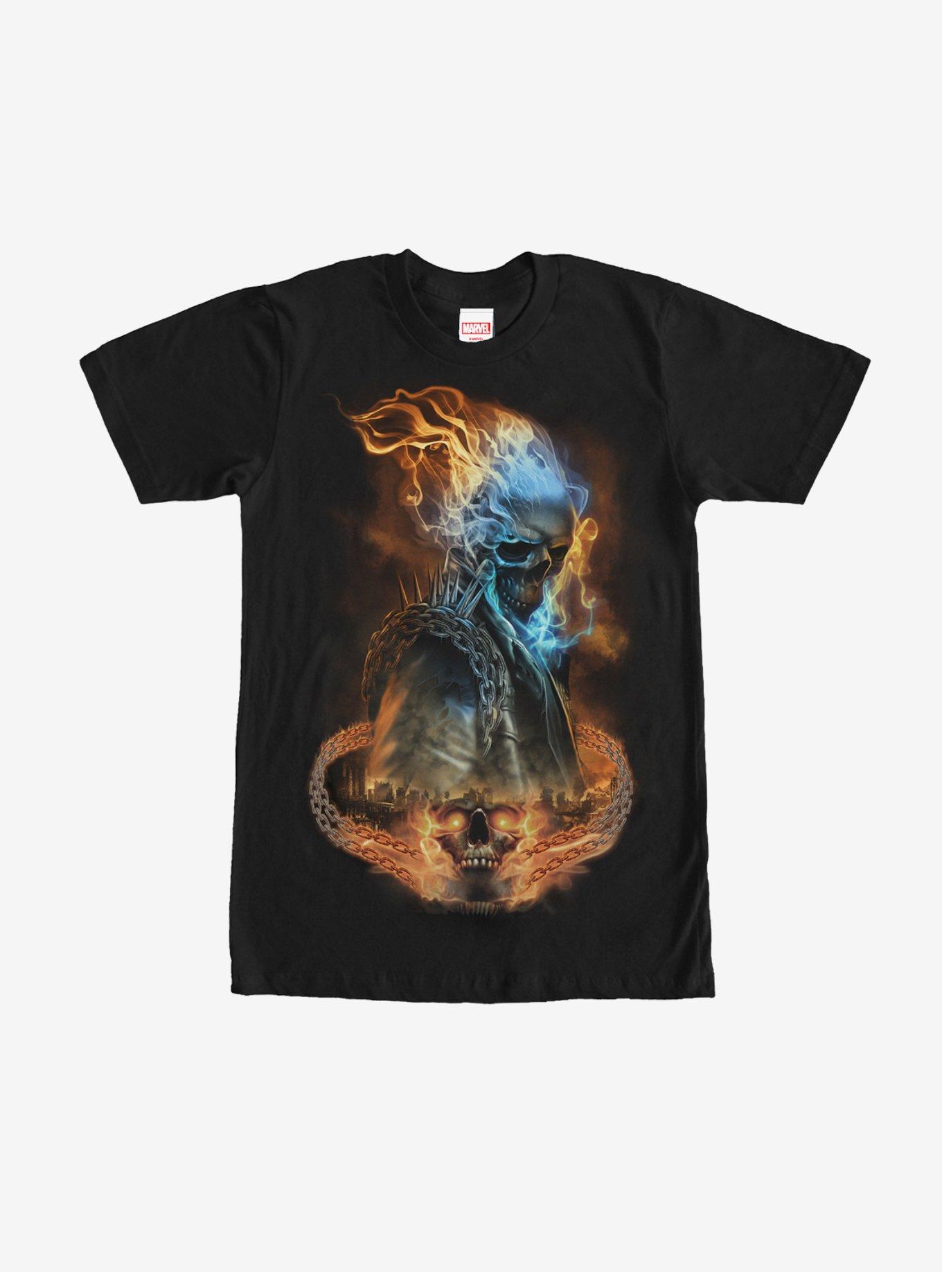 Marvel Ghost Rider Hellfire Chain T Shirt