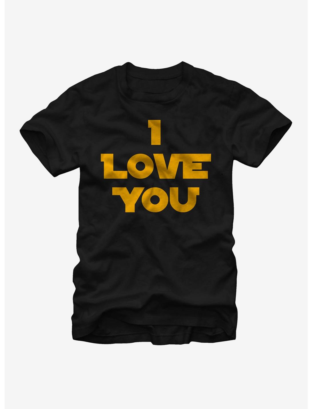 Star Wars Princess Leia I Love You T-Shirt, BLACK, hi-res