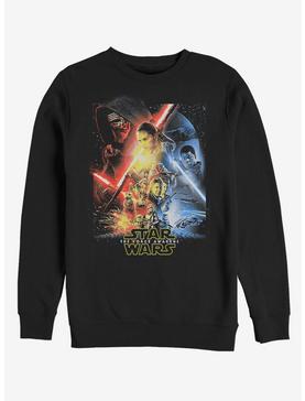 Star Wars Episode VII The Force Awakens Cool Poster Sweatshirt, , hi-res