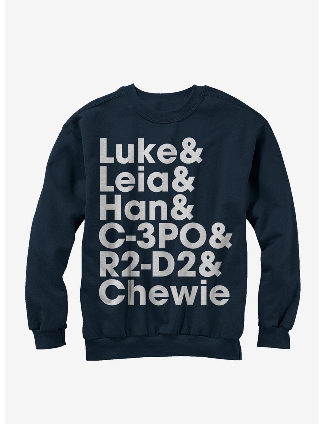 Star Wars Luke and Leia Sweatshirt, NAVY, hi-res