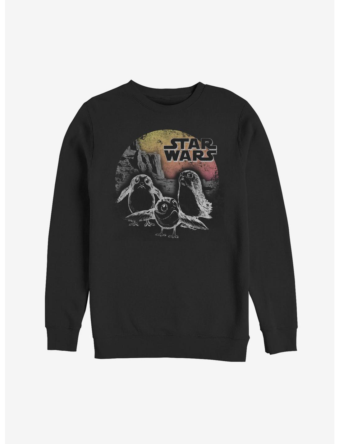 Star Wars Porg Sunset Sweatshirt, BLACK, hi-res