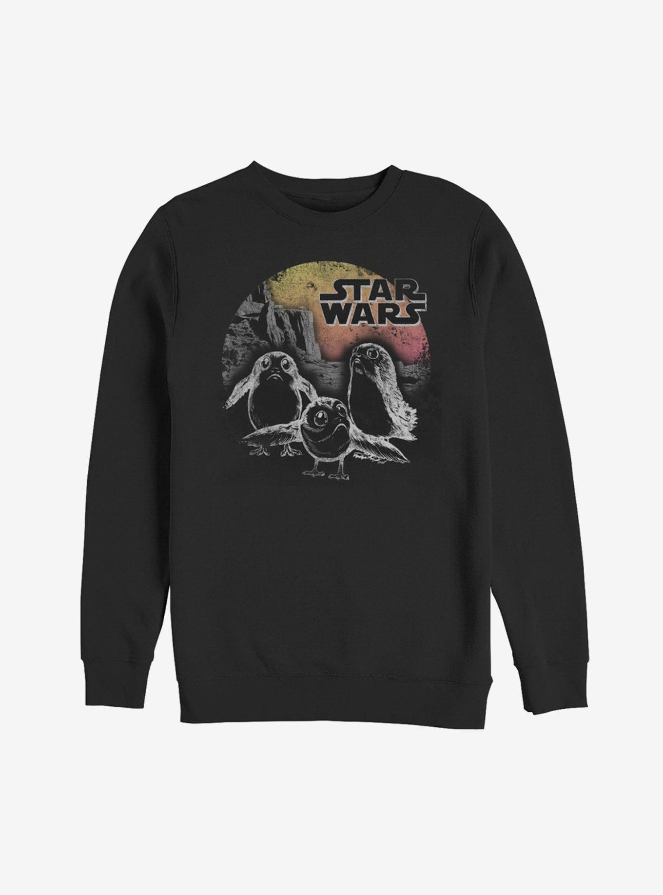 Star Wars Porg Sunset Sweatshirt, BLACK, hi-res