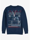 Star Wars Ugly Christmas Sweater Duel Sweatshirt, NAVY, hi-res